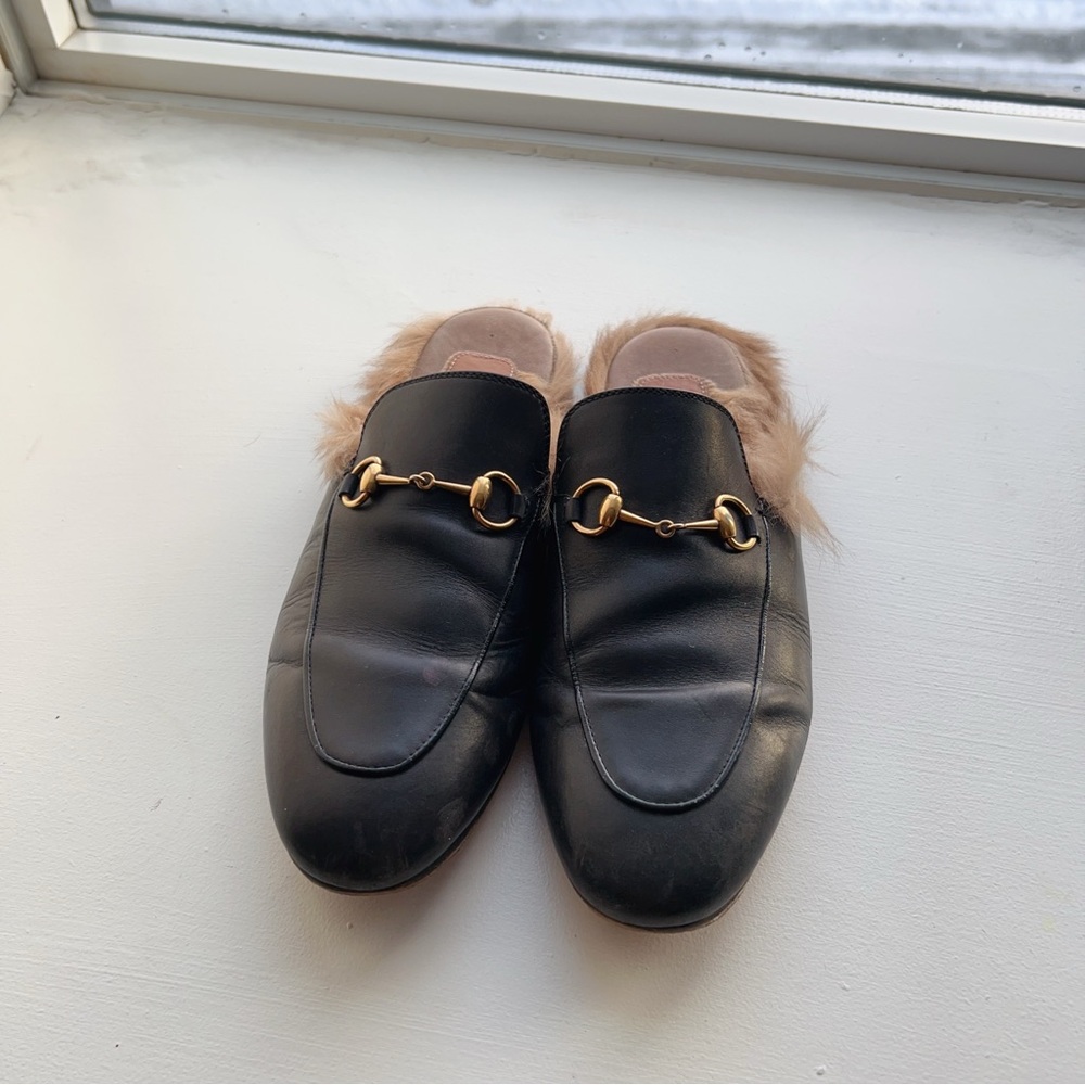 Authentic Gucci Women’s Princeton Leather Slipper
